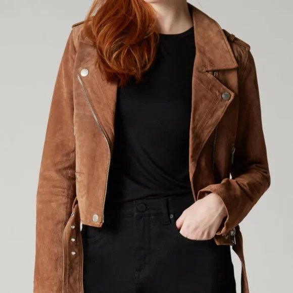 Blank NYC Jackets Coats Blank Nyc Coffee Bean Suede Jacket